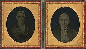 Pair of Ambrotypes of Mary and Moses Penrock, Members of the Kennett Square Underground Railroad ...