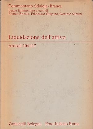 Liquidazione dell'attivo, artt. 104-117