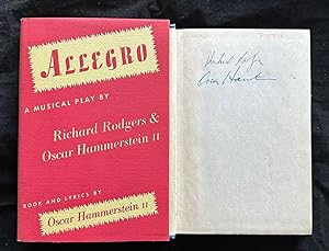 ALLEGRO: A Musical Play (Inscribed by BOTH Richard Rodgers and Oscar Hammerstein II)