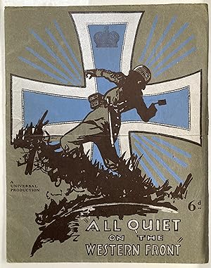 Movie programme. Alhambra, London. All Quiet on the Western Front. Illustrated programme