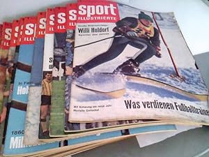 Konvolut: 24 Zeitschriften Sport Illustrierte Zeitungen 1 bis 24 1965. Kompletter Jahrgang 32 Kom...