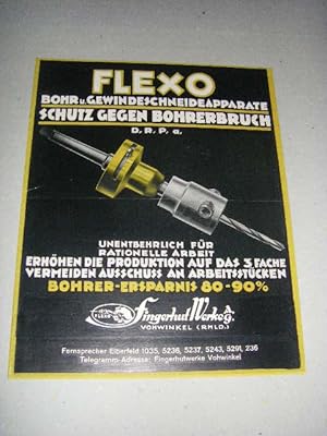 FLEXO Bohr u. Gewindeschneideapparate. Schutz gegen Bohrerbruch