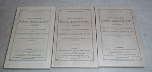 1879,1880, 1881 Wisden Cricketers Almanack - Facs Parts.
