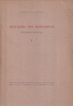 Restauro dei monumenti. Notazioni tecniche (5 volumi)