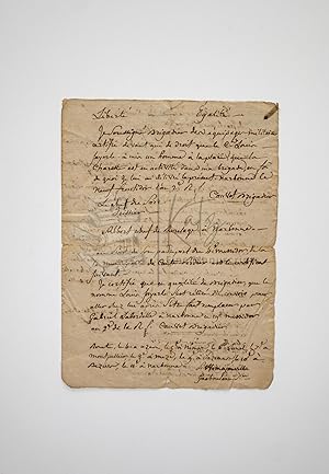 1794 Incredible French Army Requisition Document Exposing Preparation for the French Revolutionar...
