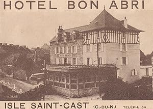 Hotel Bon Abri Isle Saint Cast France Postcard & Ephemera