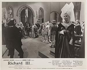 Richard III Laurence Olivier John Gielgud Shakespeare Film Lobby Card