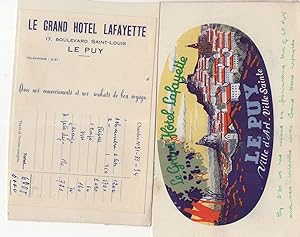 Hotel Lafayette Anitue French Saint Louis Ephemera