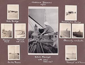 HMS Lorizel Norfolk Broads River Thurne 1933 18x Photo s