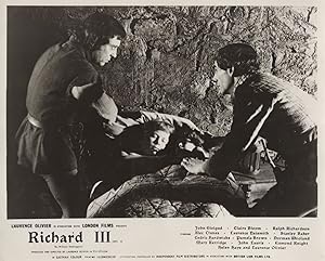 Richard III Laurence Olivier William Shakespeare 1955 Film Lobby Card