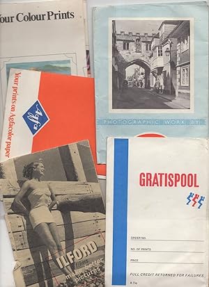 Agfa Ilford Boots Gratispool 5x Old Photo Chemist Envelopes