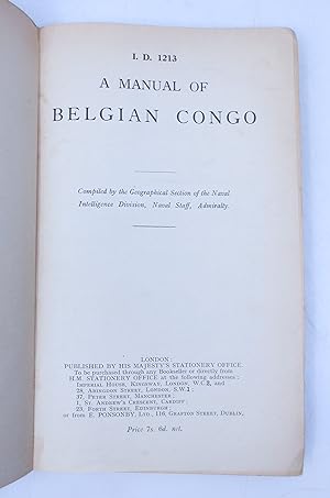 A Manual of the Belgian Congo
