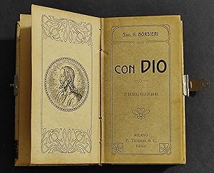 Ricordo della I Comunione - Con Dio - G. Borsieri - Ed. E. Tenconi - 1908