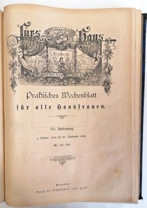 Fürs Haus. Praktisches Wochenblatt für alle Hausfrauen. II. Jg. Nr. 92 - 104; --- III. Jg. (kompl...