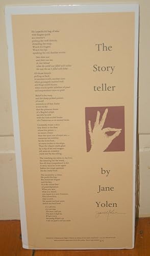 The Story Teller [A POETRY BROADSIDE]