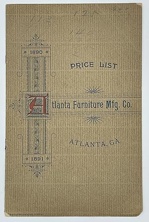 Price List Of The Atlanta Furniture Mfg. Co. Manufacturers Of Chamber Suites In Walnut, Hazlewood...