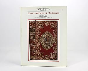 Sotheby's Livres Anciens et Modernes, par le ministere de Me M.-Th. Escaut-Merquet, Huissier a Mo...