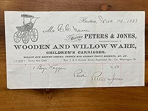 PETERS & JONES WOODEN AND WILLOW WARE, CHILDREN'S CARRIAGES, WILLOW AND RATTAN CHAIRS, FRENCH AND...