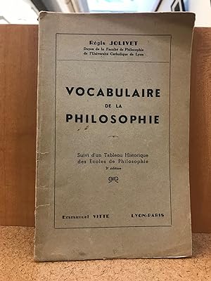 Vocabulaire de la Philosophie