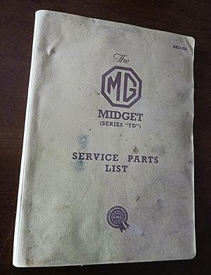 The MG Midget (Series "TD"): Service Parts List