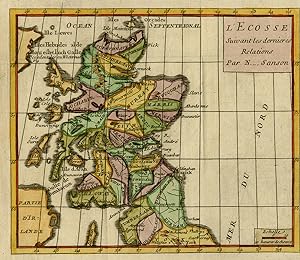 Antique Map-Scotland and its counties-Sanson-ca. 1720