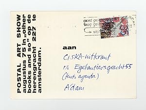 Exhibition postcard: Postal Art Show (August 1975)