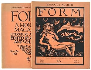 Form: A Monthly Magazine. Edited by A.O. Spare and W.H. Davies. Vol. I, Nos. 1, Oct. & 2, Nov. & ...
