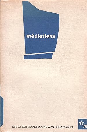 Médiations 2. Revue des expressions contemporaines. 1961.