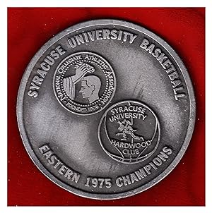 Syracuse University Basketball 1975 Eastern Regional Champions - Pewter Paperweight. Pre-Big East...