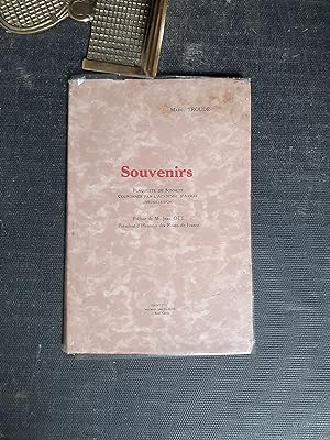 Souvenirs - Plaquette de Sonnets couronnés par l'Académie d'Arras (Médaille d'Or)