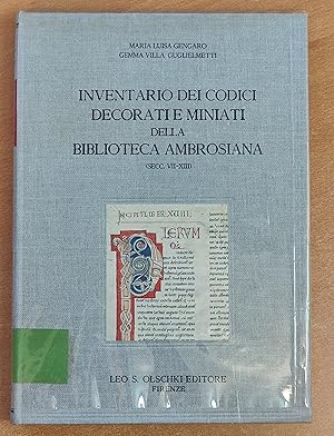 Inventario dei codici decorati e miniati (secc. VII-XIII) della Biblioteca Ambrosiana