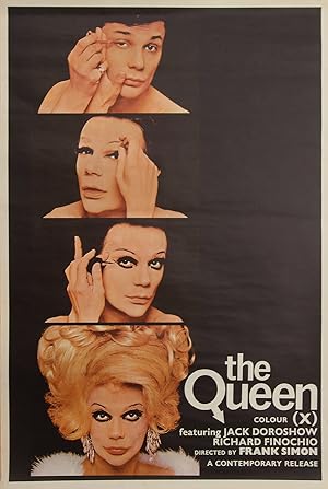 (LGBTQ cinema) THE QUEEN (1968) UK double crown poster