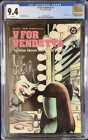 V for VENDETTA No. 1 (Sept. 1988) - CGC Graded 9.4 (NM)