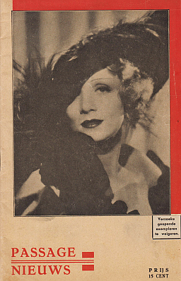 Passage Nieuws. (Met filmprogramma vanaf 15 September 1933).