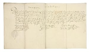 Letter on vellum signed "Marye the Quene" to Lord Paget, signed at head, titled at head "By the K...