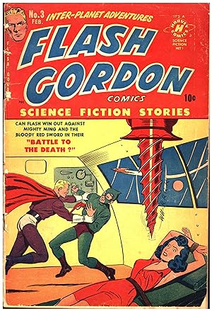 Flash Gordon Comics No. 3 Feb. 1951 / Science Fiction Stories / Inter-Planet Adventure / Can Flas...