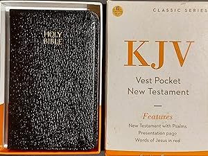 Kjv Vest Pocket Nt Psalms Leatherflex(Black): Holy Bible, King James Version