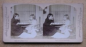 The Little Friends. (Two Young Girls Have a Tea Party with a Doll).