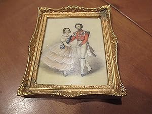Miniature Painting On Ceramic Plaque, Nicely Framed