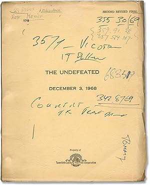 The Undefeated (Original screenplay for the 1969 Western film)