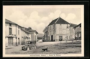 Carte postale Aigueperse, Route de Matour