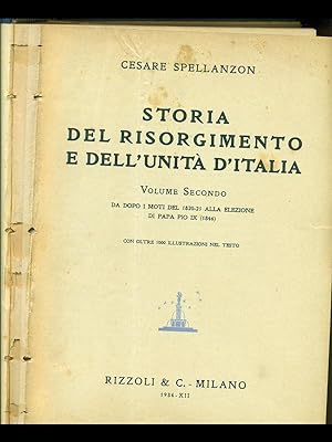 Storia del Risorgimento e dell'Unita' d'Italia. Vol secondo