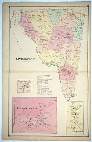 Livingston with insets of Lebanon Springs, Johnstown, Glenco Mills