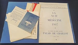 Programme de la Nuit de la Médecine Mai 1947 au Palais de Chaillot