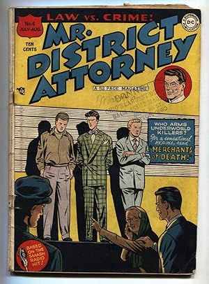 MR. DISTRICT ATTORNEY #4-DC PRE-CODE CRIME comic book VG-