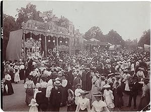 Two original photographs of Bioscope shows at the St. Giles Fair in Oxford