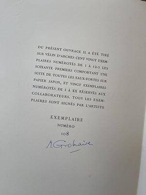 Dix contes de Gaspard de la nuit. Eaux-fortes originales de Marcel Gromaire.