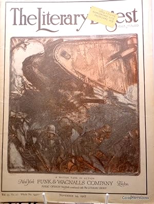 The Literary Digest. Single Issue for November 24th 1917. British Tank on cover and Norman Rockwe...