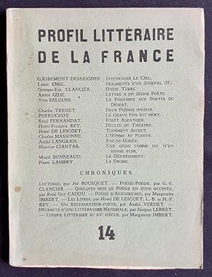 Profil Littéraire de la France : n°14, juillet 1943 -
