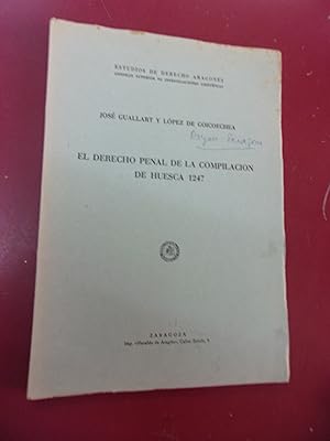 El derecho penal de la compilacion de Huesca 1247